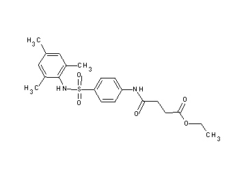 ethyl 4-({4-[(mesitylamino)sulfonyl]phenyl}amino)-4-oxobutanoate