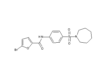 N-[4-(1-azepanylsulfonyl)phenyl]-5-bromo-2-furamide