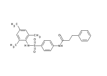 N-{4-[(mesitylamino)sulfonyl]phenyl}-3-phenylpropanamide