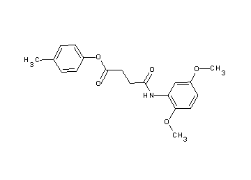 4-methylphenyl 4-[(2,5-dimethoxyphenyl)amino]-4-oxobutanoate