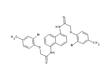 N,N'-1,5-naphthalenediylbis[2-(2-bromo-4-methylphenoxy)acetamide]