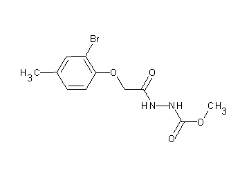 methyl 2-[(2-bromo-4-methylphenoxy)acetyl]hydrazinecarboxylate