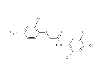 2-(2-bromo-4-methylphenoxy)-N-(2,4,5-trichlorophenyl)acetamide