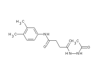 4-(2-acetylhydrazino)-N-(3,4-dimethylphenyl)-4-oxobutanamide