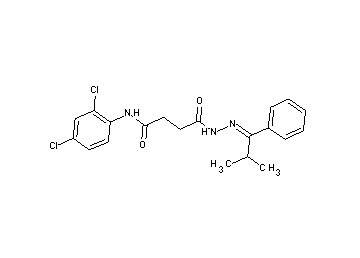 N-(2,4-dichlorophenyl)-4-[2-(2-methyl-1-phenylpropylidene)hydrazino]-4-oxobutanamide