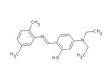 5-(diethylamino)-2-{[(2,5-dimethylphenyl)imino]methyl}phenol - Click Image to Close
