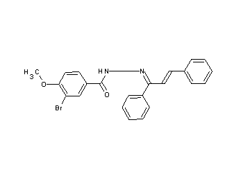 3-bromo-N'-(1,3-diphenyl-2-propen-1-ylidene)-4-methoxybenzohydrazide