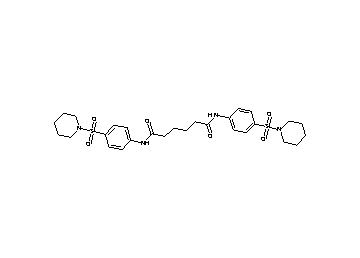 N,N'-bis[4-(1-piperidinylsulfonyl)phenyl]hexanediamide