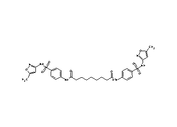 N,N'-bis(4-{[(5-methyl-3-isoxazolyl)amino]sulfonyl}phenyl)nonanediamide - Click Image to Close