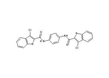 N,N'-1,4-phenylenebis(3-chloro-1-benzothiophene-2-carboxamide)