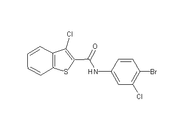 N-(4-bromo-3-chlorophenyl)-3-chloro-1-benzothiophene-2-carboxamide