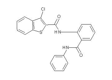 N-[2-(anilinocarbonyl)phenyl]-3-chloro-1-benzothiophene-2-carboxamide