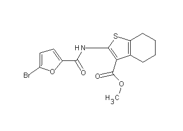 methyl 2-[(5-bromo-2-furoyl)amino]-4,5,6,7-tetrahydro-1-benzothiophene-3-carboxylate