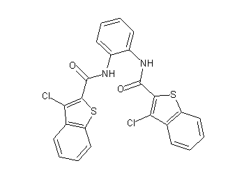 N,N'-1,2-phenylenebis(3-chloro-1-benzothiophene-2-carboxamide)