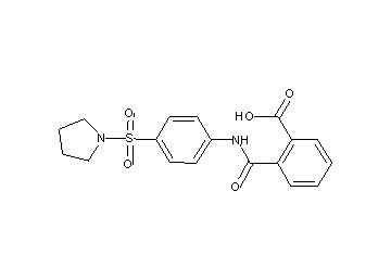2-({[4-(1-pyrrolidinylsulfonyl)phenyl]amino}carbonyl)benzoic acid - Click Image to Close