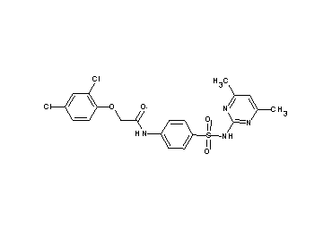 2-(2,4-dichlorophenoxy)-N-(4-{[(4,6-dimethyl-2-pyrimidinyl)amino]sulfonyl}phenyl)acetamide