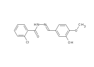 2-chloro-N'-(3-hydroxy-4-methoxybenzylidene)benzohydrazide
