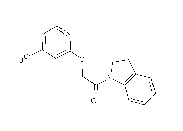 1-[(3-methylphenoxy)acetyl]indoline - Click Image to Close