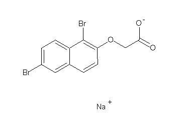 sodium [(1,6-dibromo-2-naphthyl)oxy]acetate