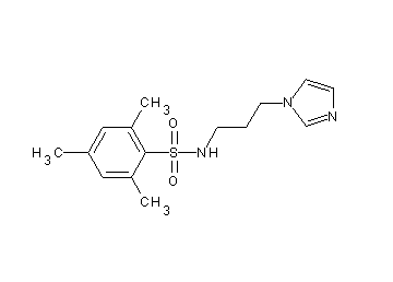 N-[3-(1H-imidazol-1-yl)propyl]-2,4,6-trimethylbenzenesulfonamide