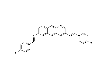 N,N'-bis(4-bromobenzylidene)-3,6-acridinediamine