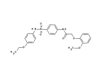 N-(4-{[(4-ethoxyphenyl)amino]sulfonyl}phenyl)-2-(2-methoxyphenoxy)acetamide