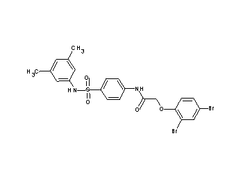 2-(2,4-dibromophenoxy)-N-(4-{[(3,5-dimethylphenyl)amino]sulfonyl}phenyl)acetamide
