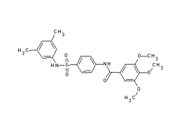 N-(4-{[(3,5-dimethylphenyl)amino]sulfonyl}phenyl)-3,4,5-trimethoxybenzamide