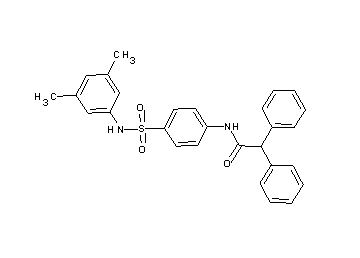 N-(4-{[(3,5-dimethylphenyl)amino]sulfonyl}phenyl)-2,2-diphenylacetamide