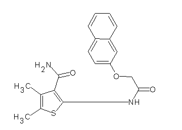 4,5-dimethyl-2-{[(2-naphthyloxy)acetyl]amino}-3-thiophenecarboxamide