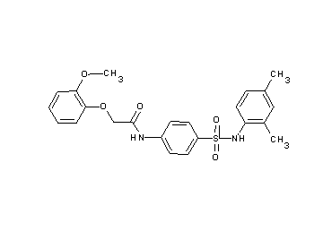 N-(4-{[(2,4-dimethylphenyl)amino]sulfonyl}phenyl)-2-(2-methoxyphenoxy)acetamide
