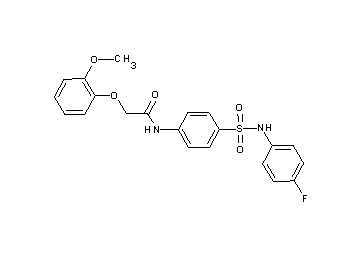 N-(4-{[(4-fluorophenyl)amino]sulfonyl}phenyl)-2-(2-methoxyphenoxy)acetamide