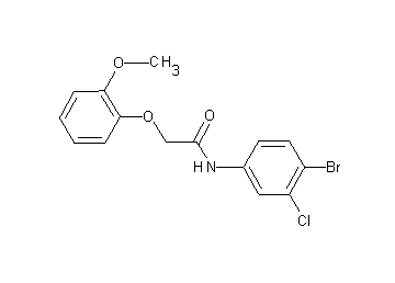 N-(4-bromo-3-chlorophenyl)-2-(2-methoxyphenoxy)acetamide