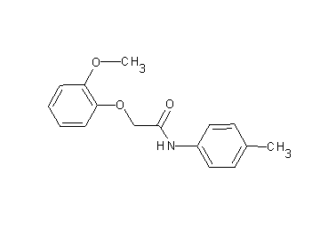 2-(2-methoxyphenoxy)-N-(4-methylphenyl)acetamide