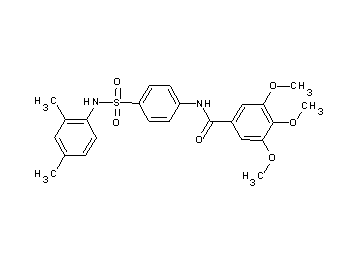 N-(4-{[(2,4-dimethylphenyl)amino]sulfonyl}phenyl)-3,4,5-trimethoxybenzamide
