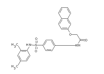 N-(4-{[(2,4-dimethylphenyl)amino]sulfonyl}phenyl)-2-(2-naphthyloxy)acetamide