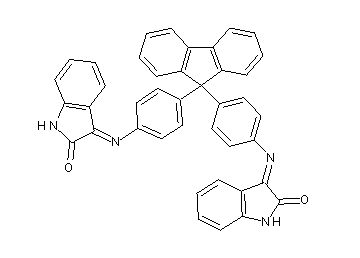3,3'-[9H-fluorene-9,9-diylbis(4,1-phenylenenitrilo)]bis(1,3-dihydro-2H-indol-2-one)