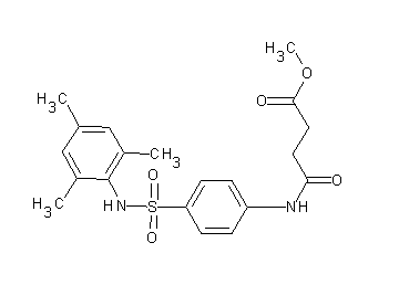 methyl 4-({4-[(mesitylamino)sulfonyl]phenyl}amino)-4-oxobutanoate
