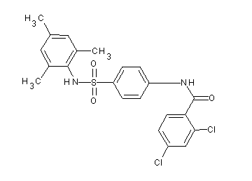 2,4-dichloro-N-{4-[(mesitylamino)sulfonyl]phenyl}benzamide