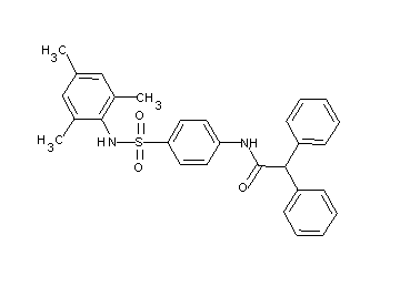 N-{4-[(mesitylamino)sulfonyl]phenyl}-2,2-diphenylacetamide