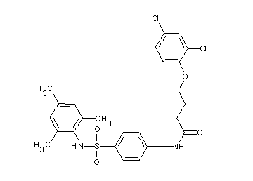 4-(2,4-dichlorophenoxy)-N-{4-[(mesitylamino)sulfonyl]phenyl}butanamide - Click Image to Close