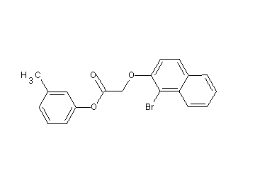 3-methylphenyl [(1-bromo-2-naphthyl)oxy]acetate