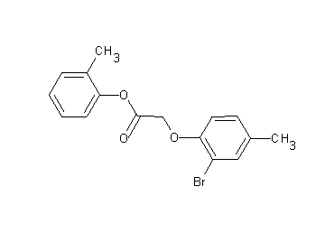 2-methylphenyl (2-bromo-4-methylphenoxy)acetate