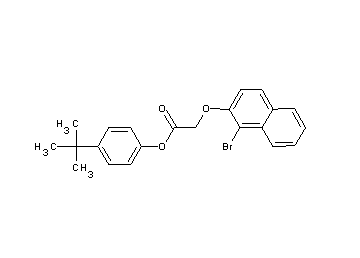 4-tert-butylphenyl [(1-bromo-2-naphthyl)oxy]acetate