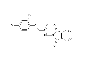 2-(2,4-dibromophenoxy)-N-(1,3-dioxo-1,3-dihydro-2H-isoindol-2-yl)acetamide 2-(2,4-dibromophenoxy)-N-(1,3-dioxo-1,3-dihydro-2H-isoindol-2-yl)acetamide