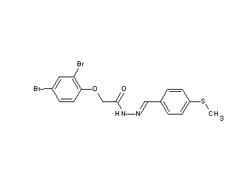2-(2,4-dibromophenoxy)-N'-[4-(methylsulfanyl)benzylidene]acetohydrazide