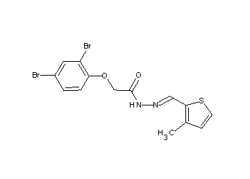 2-(2,4-dibromophenoxy)-N'-[(3-methyl-2-thienyl)methylene]acetohydrazide