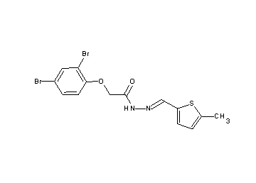 2-(2,4-dibromophenoxy)-N'-[(5-methyl-2-thienyl)methylene]acetohydrazide