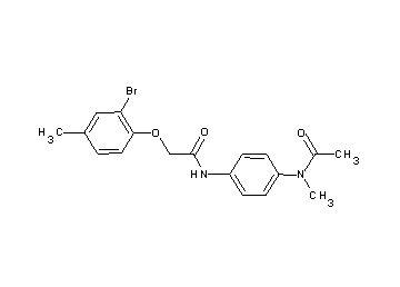 N-{4-[acetyl(methyl)amino]phenyl}-2-(2-bromo-4-methylphenoxy)acetamide