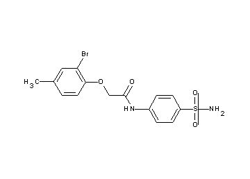 N-[4-(aminosulfonyl)phenyl]-2-(2-bromo-4-methylphenoxy)acetamide